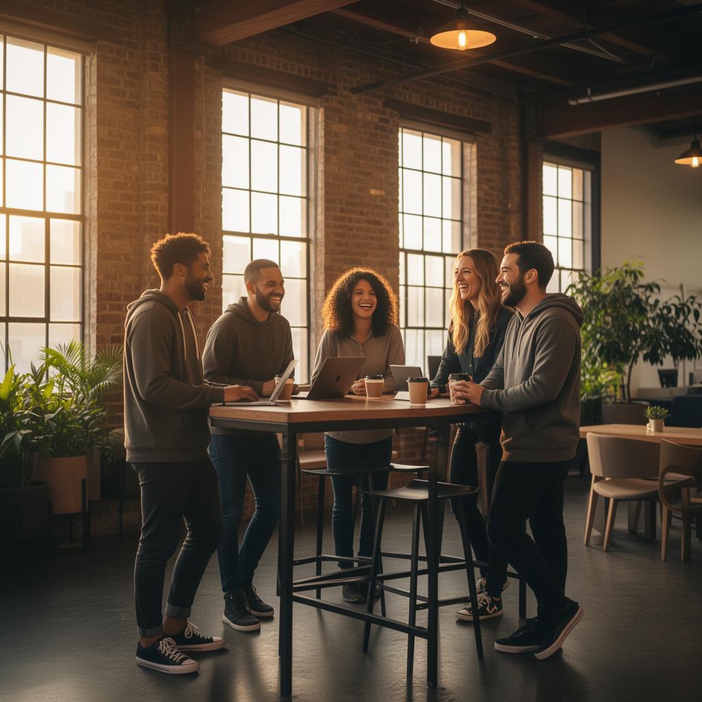 Professional team strategizing around a conference table